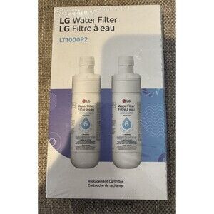LG LT1000P2 Water Filter Replacement Cartridge 2 Pack OEM 412 NEW & SEALED